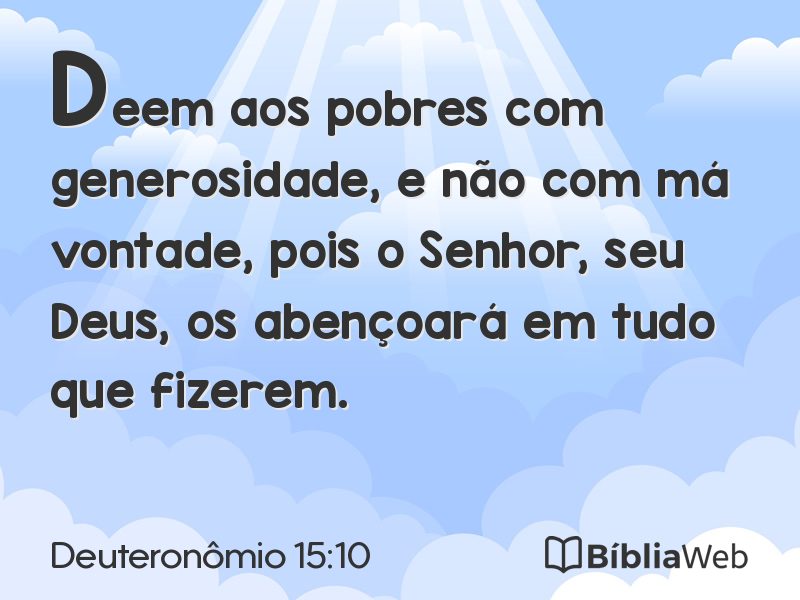 Deuteronômio 15:10 em imagem para compartilhar