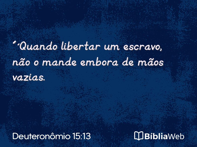 Deuteronômio 15:13 em imagem para compartilhar