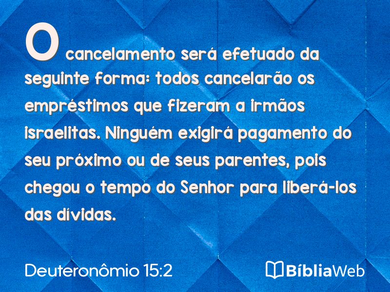 Deuteronômio 15:2 em imagem para compartilhar