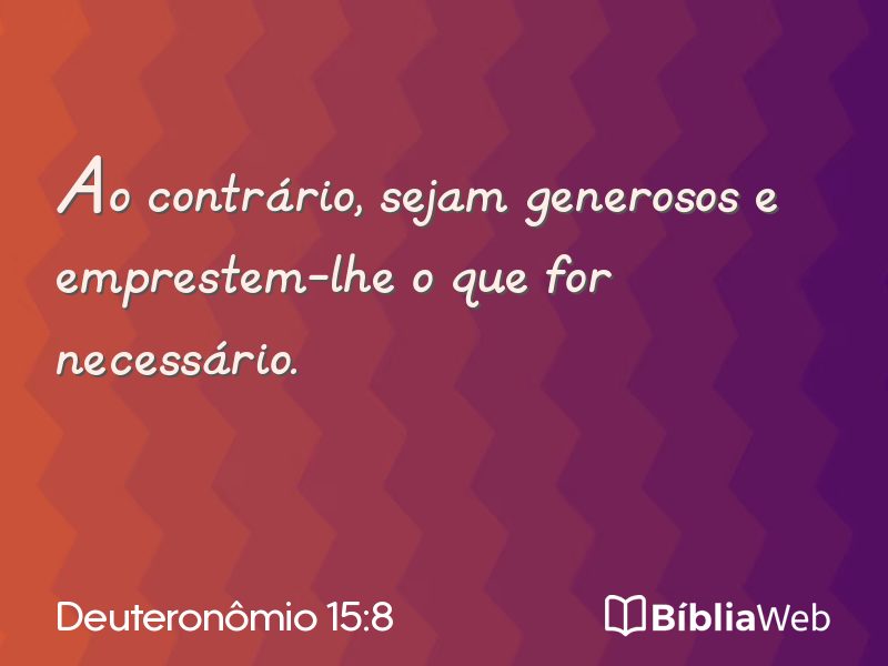 Deuteronômio 15:8 em imagem para compartilhar