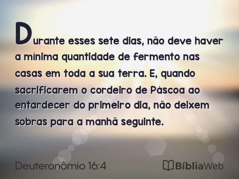 Deuteronômio 16:4 em imagem para compartilhar