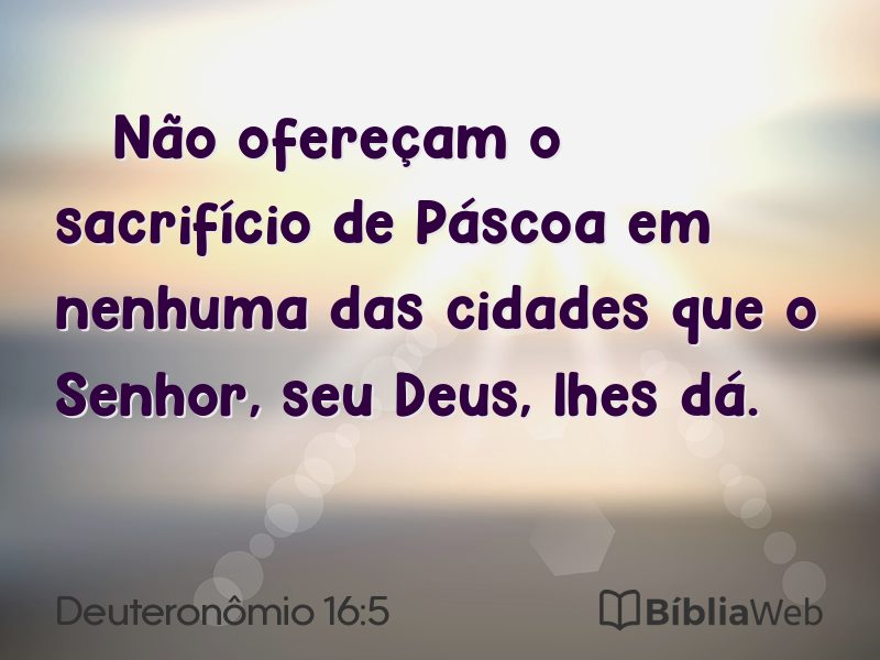 Deuteronômio 16:5 em imagem para compartilhar