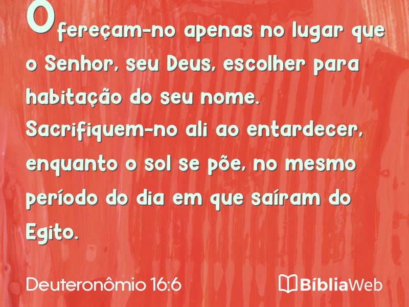 Deuteronômio 16:6 em imagem para compartilhar