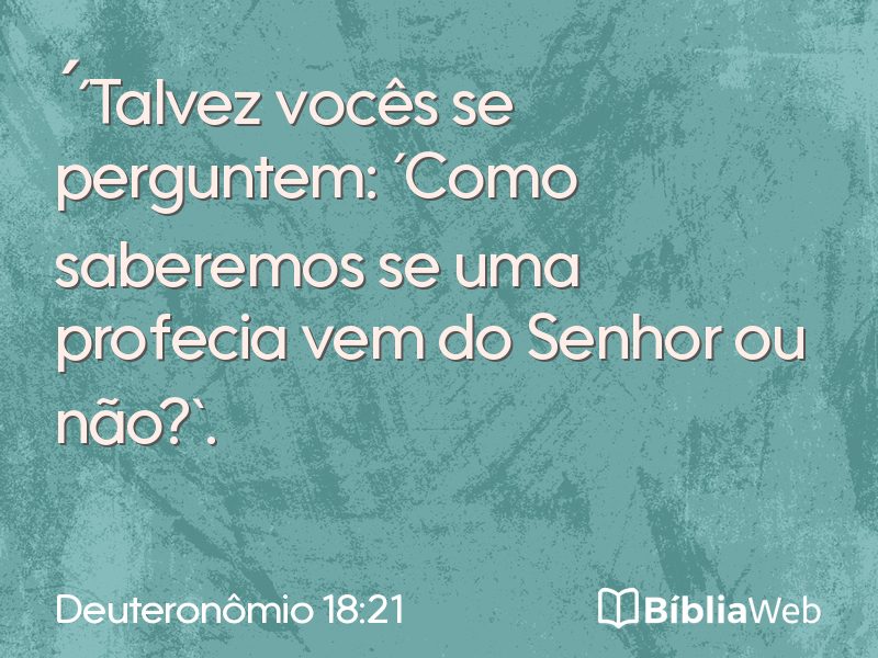 Deuteronômio 18:21 em imagem para compartilhar