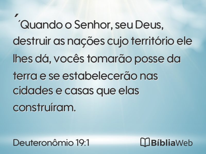 Deuteronômio 19:1 em imagem para compartilhar