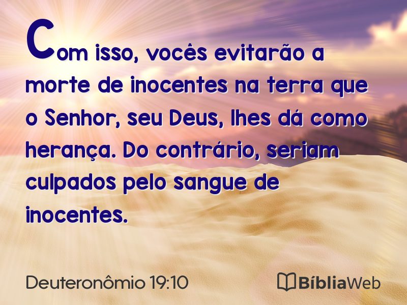 Deuteronômio 19:10 em imagem para compartilhar