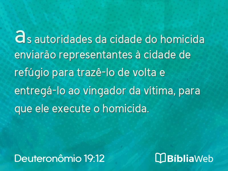 Deuteronômio 19:12 em imagem para compartilhar