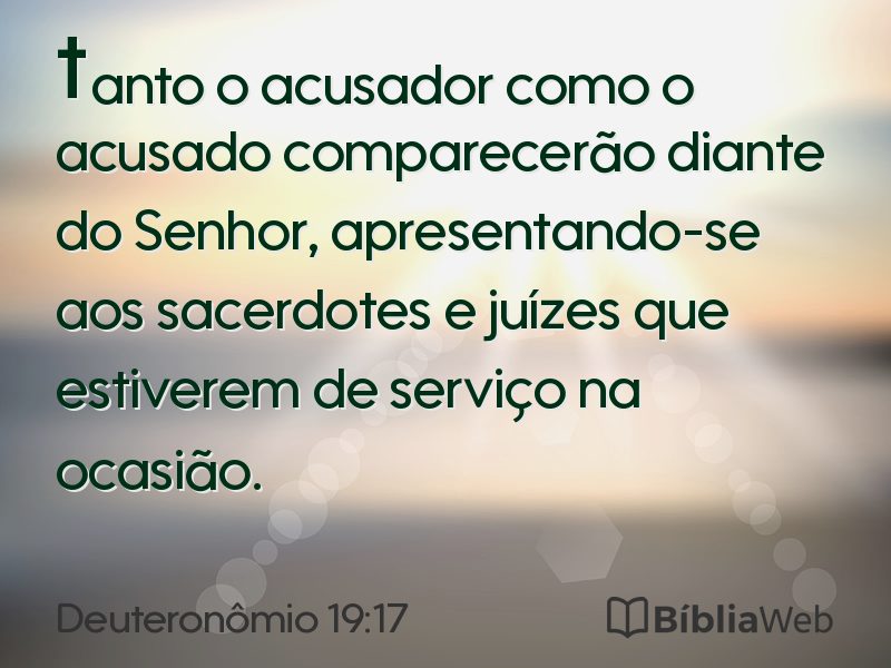 Deuteronômio 19:17 em imagem para compartilhar