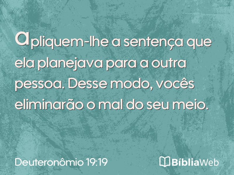 Deuteronômio 19:19 em imagem para compartilhar