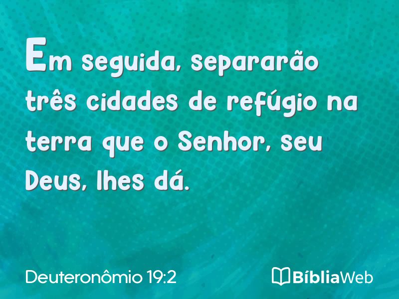 Deuteronômio 19:2 em imagem para compartilhar