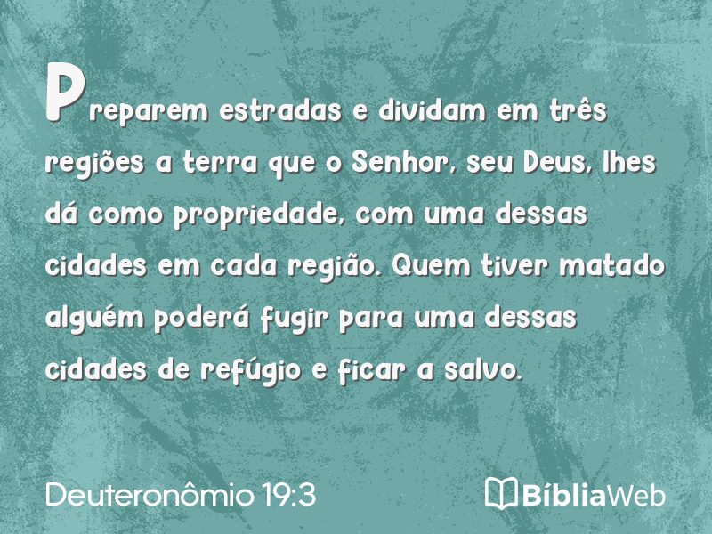 Deuteronômio 19:3 em imagem para compartilhar
