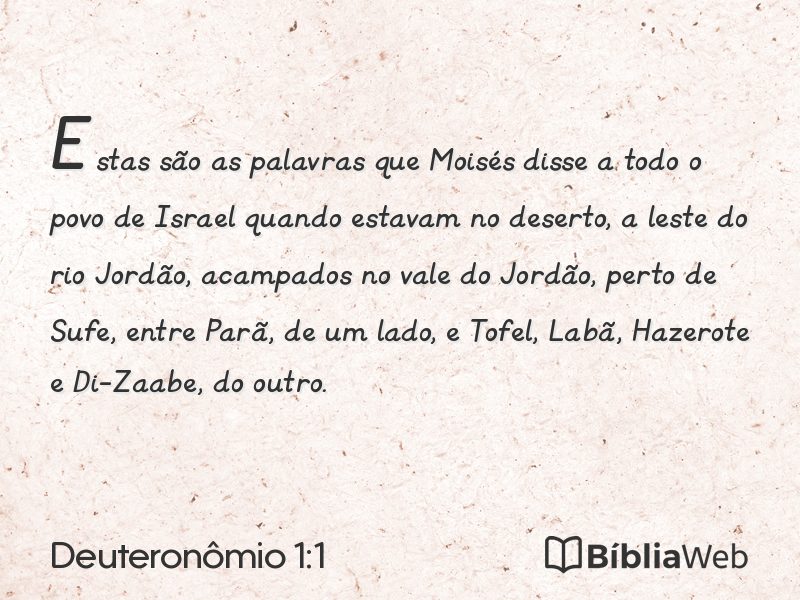 Deuteronômio 1:1 em imagem para compartilhar