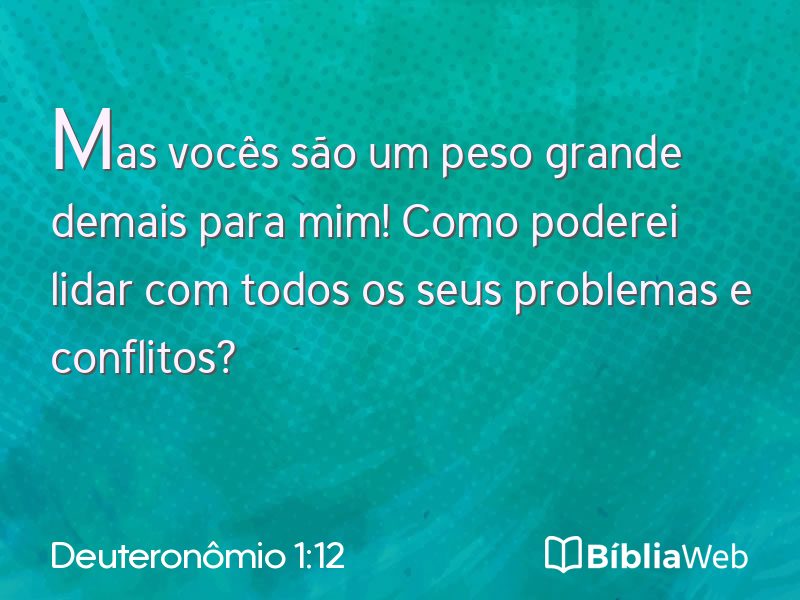 Deuteronômio 1:12 em imagem para compartilhar