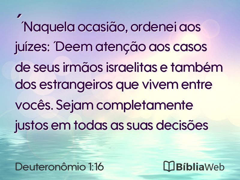 Deuteronômio 1:16 em imagem para compartilhar