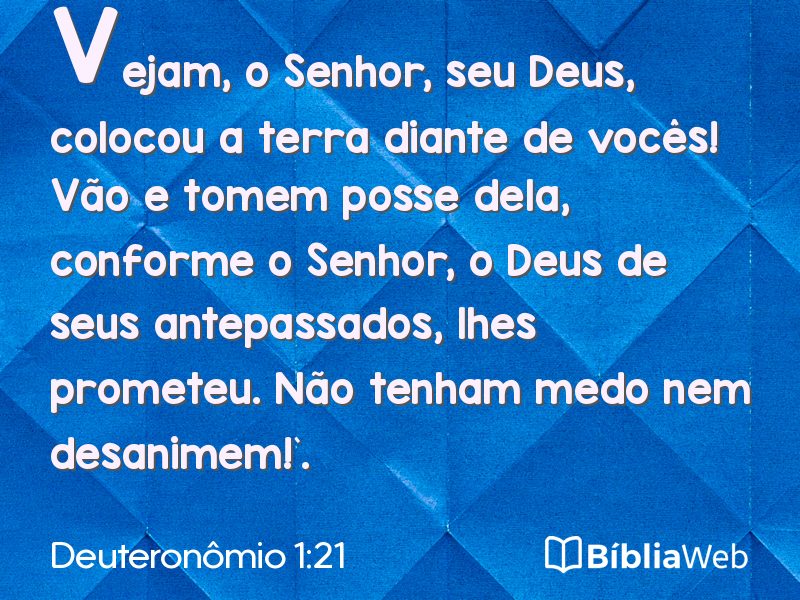 Deuteronômio 1:21 em imagem para compartilhar