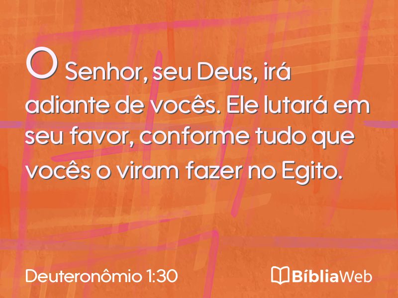 Deuteronômio 1:30 em imagem para compartilhar
