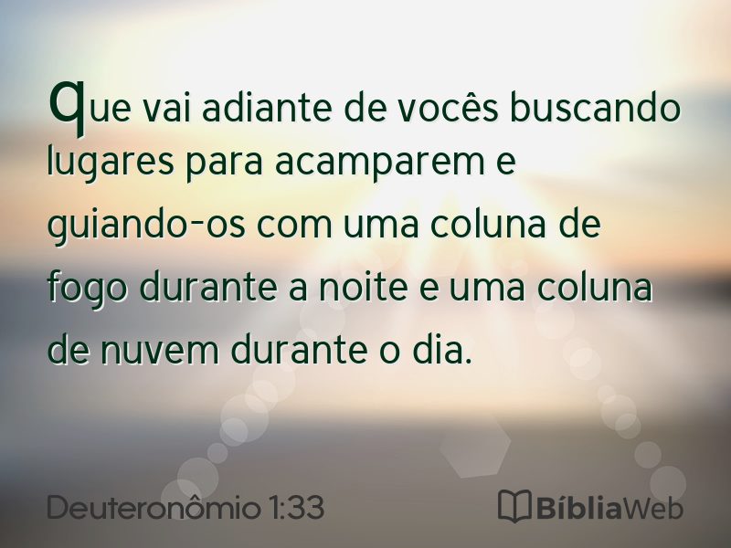 Deuteronômio 1:33 em imagem para compartilhar