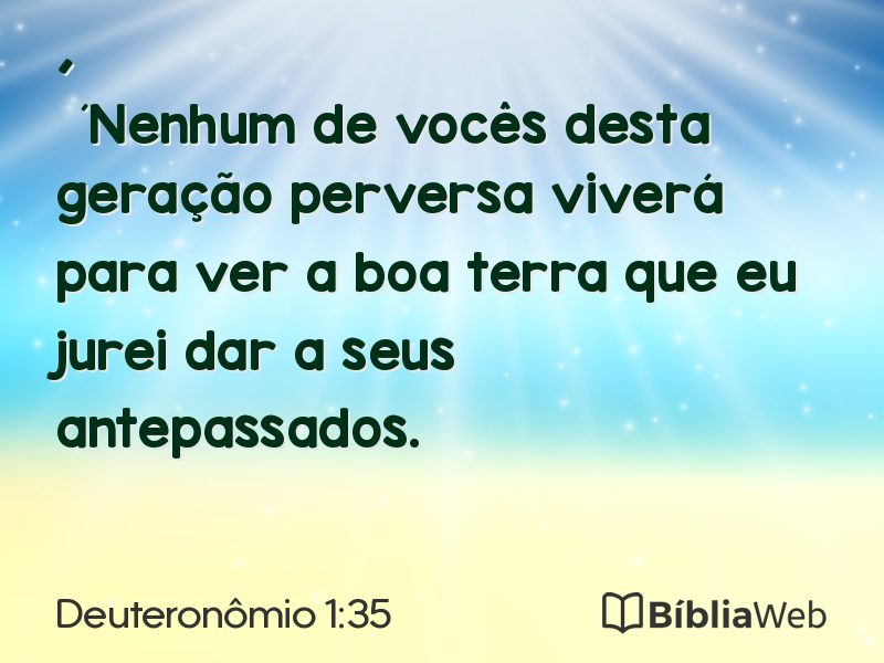 Deuteronômio 1:35 em imagem para compartilhar