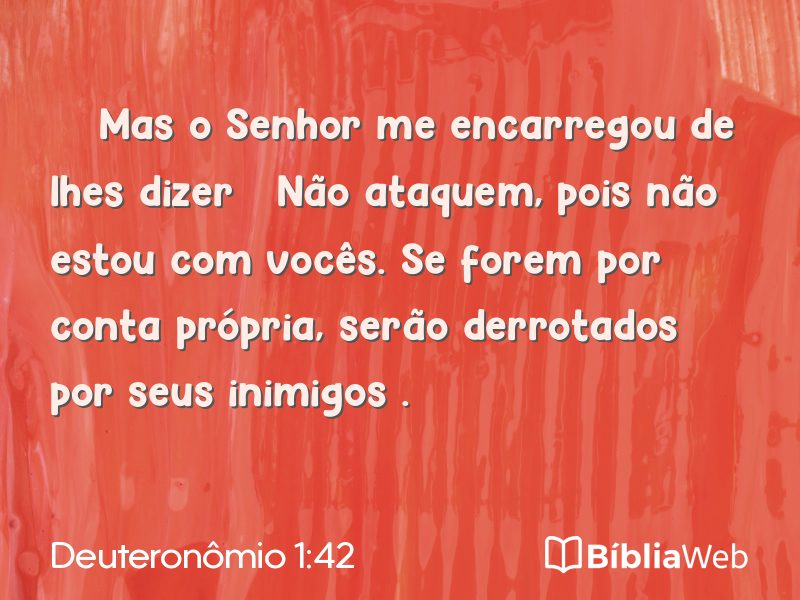 Deuteronômio 1:42 em imagem para compartilhar