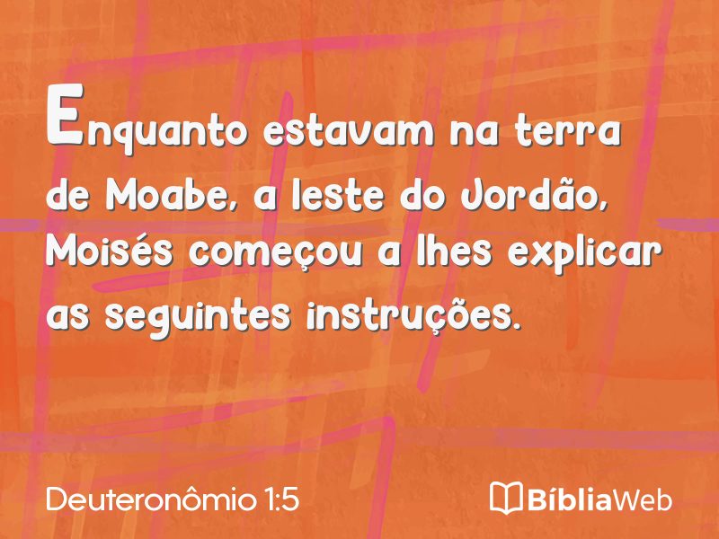 Deuteronômio 1:5 em imagem para compartilhar
