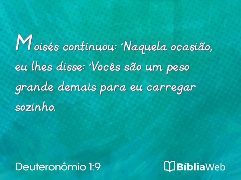 Deuteronômio 1:9 em imagem para compartilhar