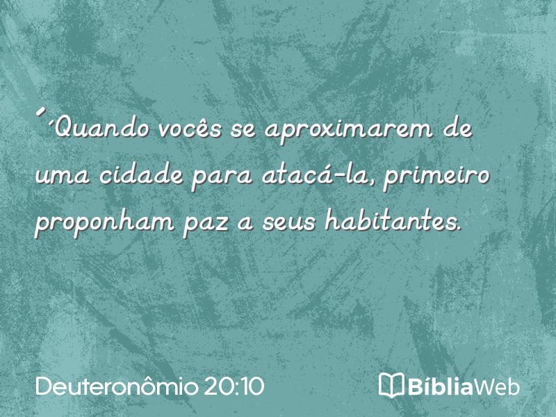 Deuteronômio 20:10 em imagem para compartilhar