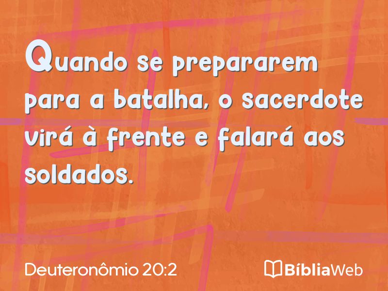 Deuteronômio 20:2 em imagem para compartilhar