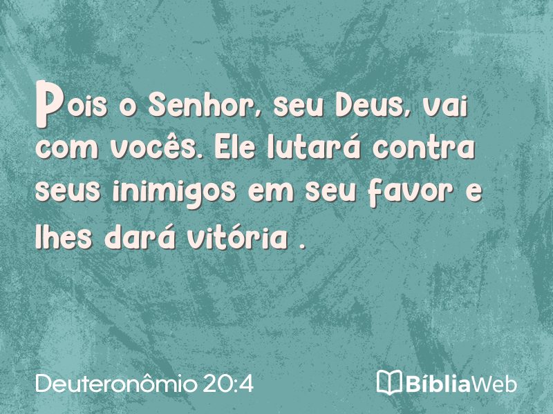 Deuteronômio 20:4 em imagem para compartilhar