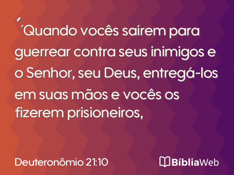 Deuteronômio 21:10 em imagem para compartilhar