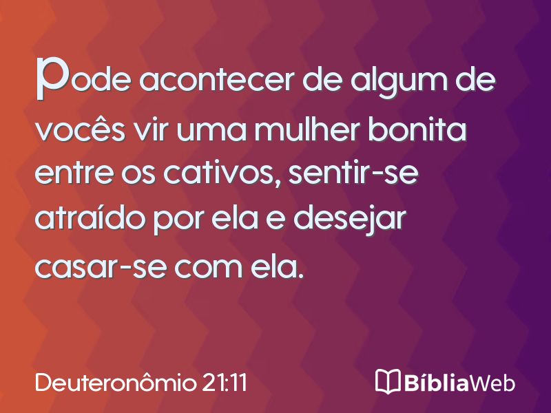 Deuteronômio 21:11 em imagem para compartilhar