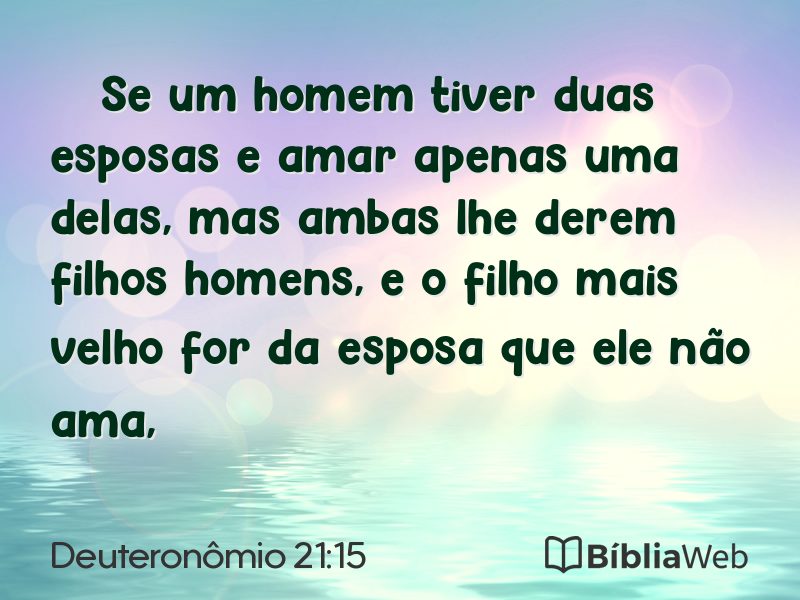 Deuteronômio 21:15 em imagem para compartilhar