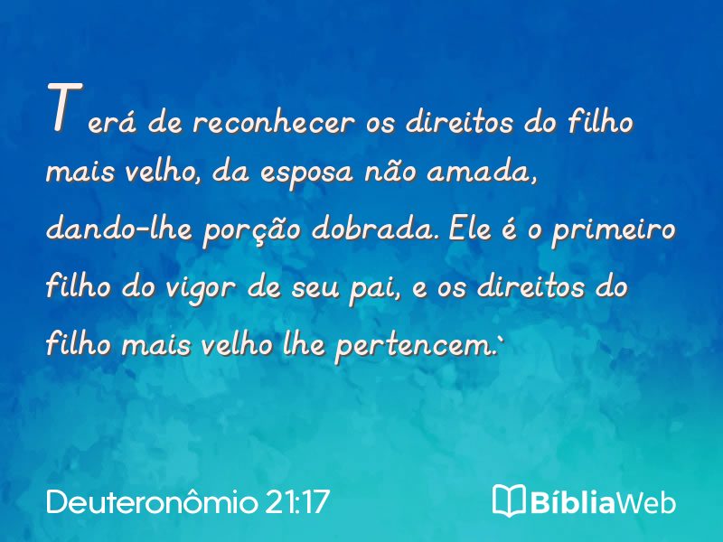 Deuteronômio 21:17 em imagem para compartilhar