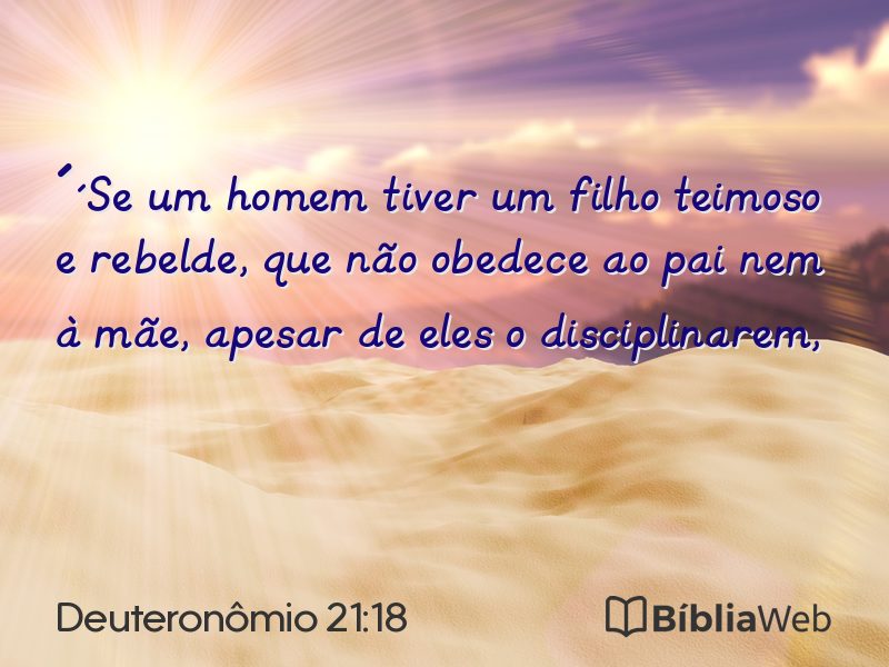 Deuteronômio 21:18 em imagem para compartilhar