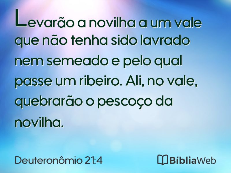 Deuteronômio 21:4 em imagem para compartilhar
