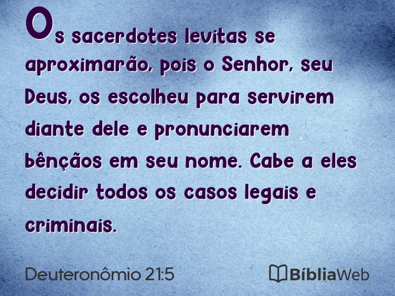Deuteronômio 21:5 em imagem para compartilhar