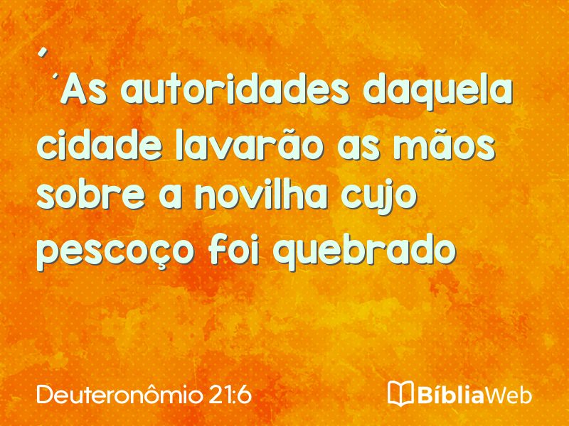 Deuteronômio 21:6 em imagem para compartilhar