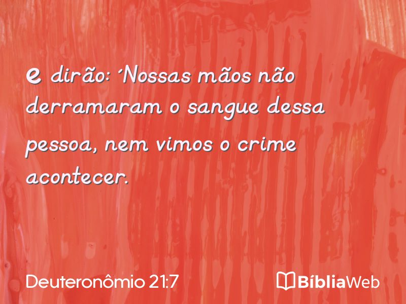 Deuteronômio 21:7 em imagem para compartilhar