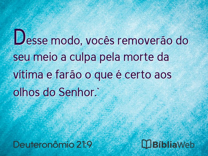 Deuteronômio 21:9 em imagem para compartilhar