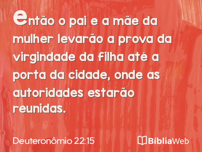Deuteronômio 22:15 em imagem para compartilhar