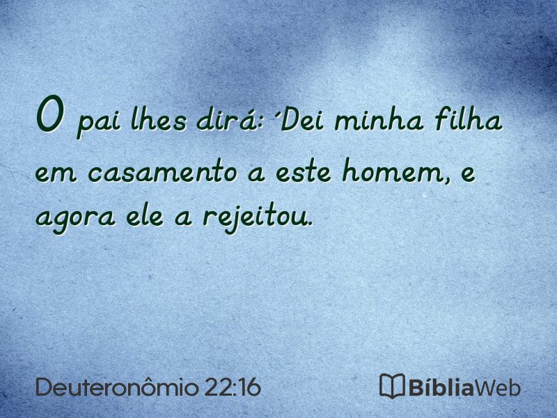 Deuteronômio 22:16 em imagem para compartilhar