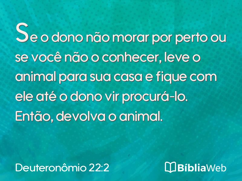 Deuteronômio 22:2 em imagem para compartilhar