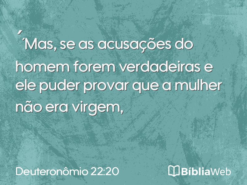 Deuteronômio 22:20 em imagem para compartilhar