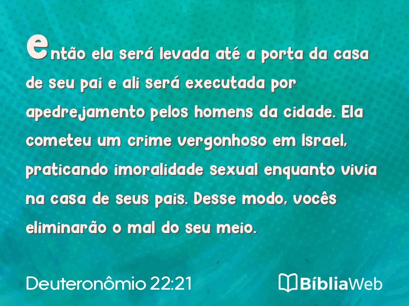 Deuteronômio 22:21 em imagem para compartilhar