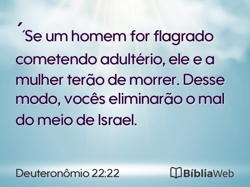 Deuteronômio 22:22 em imagem para compartilhar