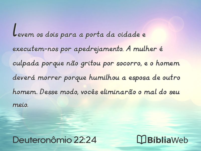 Deuteronômio 22:24 em imagem para compartilhar