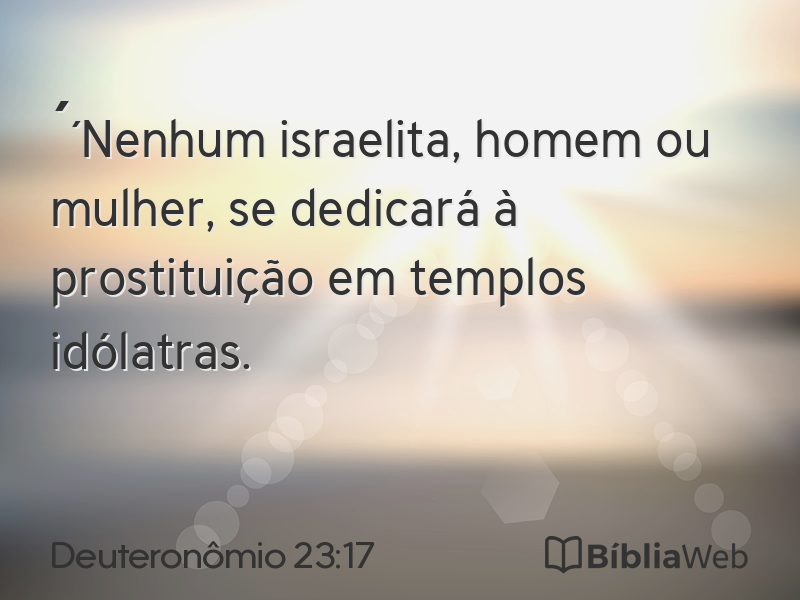 Deuteronômio 23:17 em imagem para compartilhar