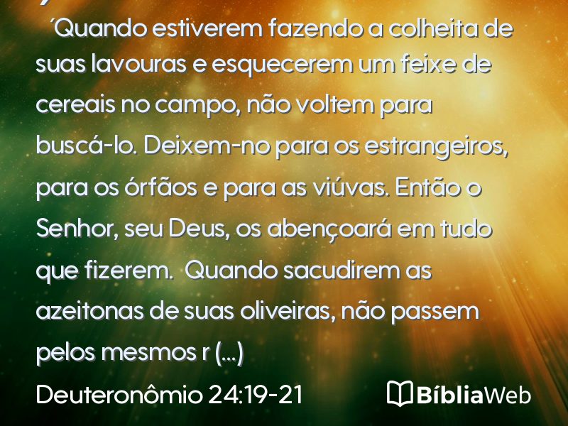Deuteronômio 24:19-21 em imagem para compartilhar
