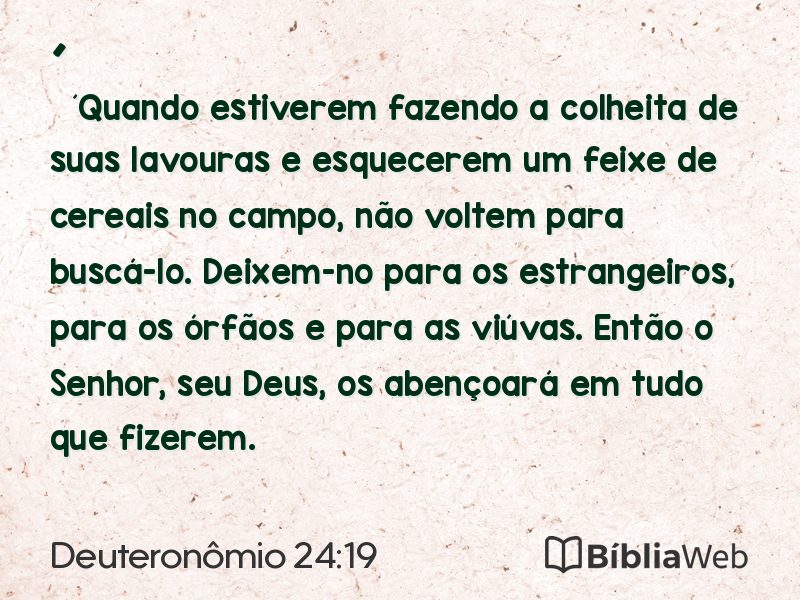 Deuteronômio 24:19 em imagem para compartilhar