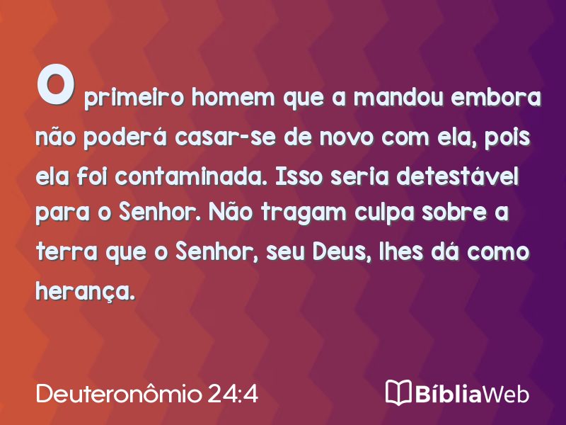 Deuteronômio 24:4 em imagem para compartilhar