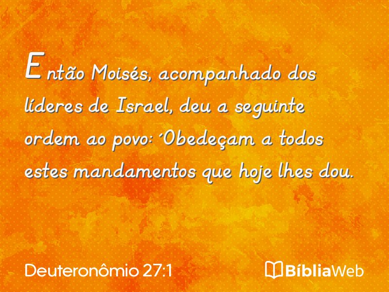 Deuteronômio 27:1 em imagem para compartilhar